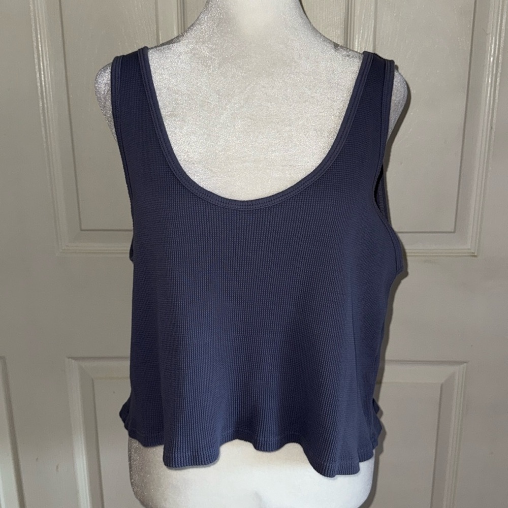 Set Active Waffle Weave Cropped Tank